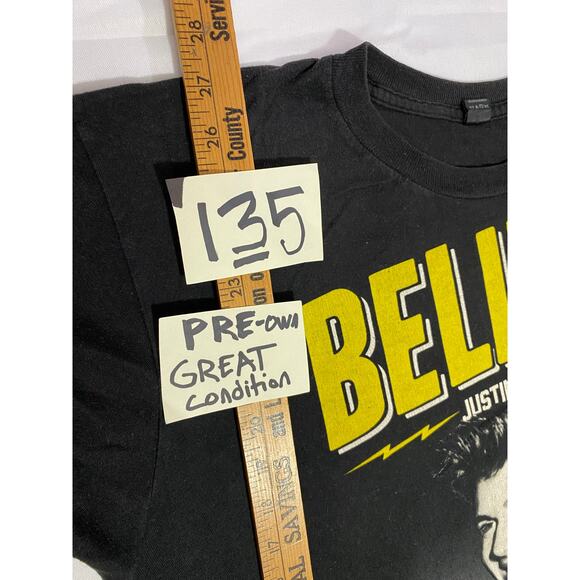 Justin Bieber Believe Tour T-Shirt Size Large - Picture 3 of 9
